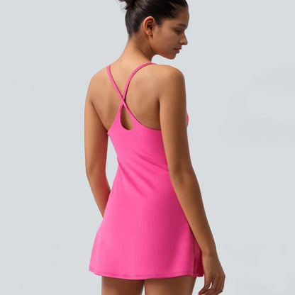 Robe Flowea™ – Robe Sport Femme Ultra Douce à Short Intégré